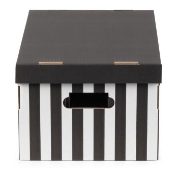 Zestaw 2 czarnych pudełek Compactor Stripes
