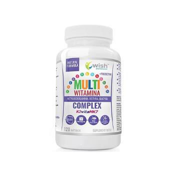 WISH Pharmaceutical Multivitamin Complex + Prebiotyk - 120caps.Witaminy i minerały > Multiwitaminy - zestaw witamin i minerałów