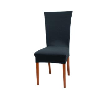 Pokrowiec na krzesło z oparciem - czarny - Rozmiar 80 x 40 cm