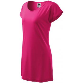 Długa koszulka/sukienka damska, purpurowy, XL
