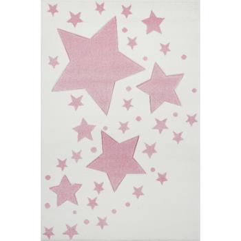 LIVONE Dywan dziecięcy Kids Love Rugs Starline 120 x 170 cm, kolor kremowy/różowy