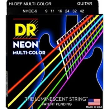 Dr Nmce 9-42 Neon Multi-color Struny Gitara Elektryczna