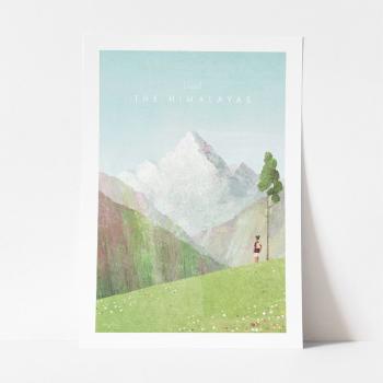 Plakat Travelposter Himalayas, 30 x 40 cm