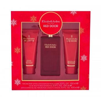 Elizabeth Arden Red Door zestaw Edt 100 ml + Mleczko do ciała 100 ml + Żel pod prysznic 100 ml dla kobiet Uszkodzone pudełko