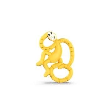 Matchstick Monkey Pierścień na ząbkowanie małpka mini, żółty