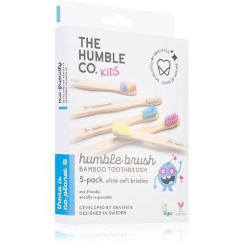 The Humble Co. Brush Kids bambusowa szczoteczka do zębów ultra soft dla dzieci 5 szt.
