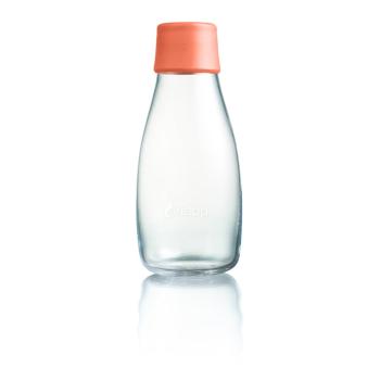 Jasnopomarańczowa szklana butelka ReTap, 300 ml