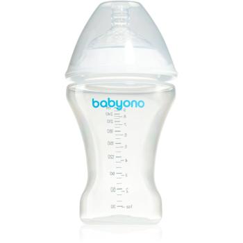 BabyOno Take Care butelka dla noworodka i niemowlęcia antykolkowy 0m+ 260 ml