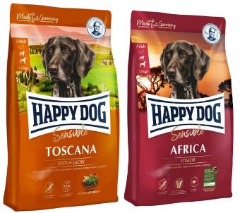 HAPPY DOG Supreme Toscana 12.5 kg + Supreme Africa 12.5 kg