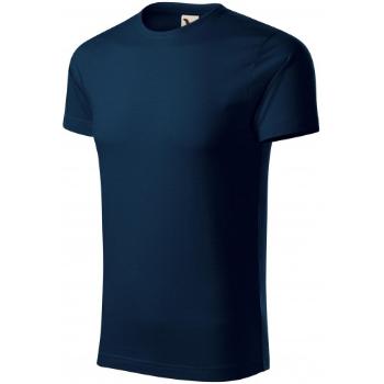 Męska koszulka z bawełny organicznej, ciemny niebieski, 3XL