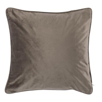 Ciemnobeżowa poduszka Tiseco Home Studio Velvety, 45x45 cm