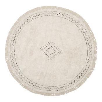 Beżowy ręcznie tkany bawełniany dywan Westwing Collection Fionn, ø 150 cm