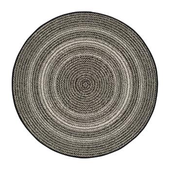 Czarny dywan odpowiedni na zewnątrz Universal Silvana Rutto, ⌀ 120 cm