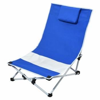 Cattara Plażowy leżak składany Larisa, niebieski