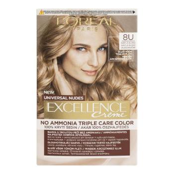 L'Oréal Paris Excellence Creme Triple Protection 48 ml farba do włosów dla kobiet 8U Light Blonde