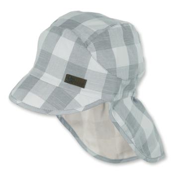 Sterntaler czapka z daszkiem z ochroną szyi szara