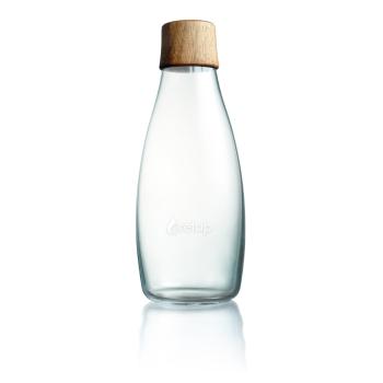 Szklana butelka z drewnianą zakrętką ReTap, 500 ml