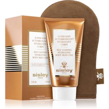 Sisley Super Soin Self Tanning Hydrating Body Skin Care samoopalające mleczko do ciała s aplikační rukavicí 150 ml