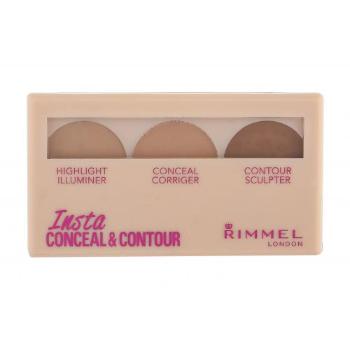 Rimmel London Insta Conceal & Contour 8,4 g paletka do konturowania dla kobiet 020 Medium