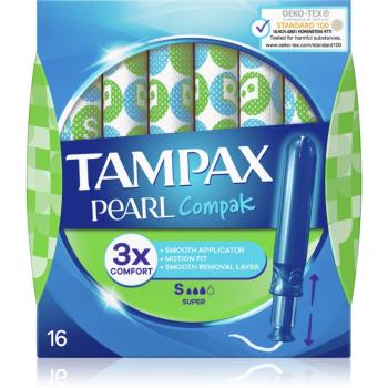 Tampax Compak Pearl Super tampony z aplikatorem 16 szt.