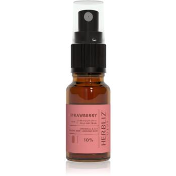 Herbliz Strawberry CBD Oil 10% spray do ust z CBD 10 ml