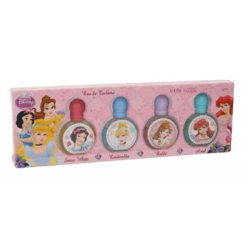 Disney Princess Princess zestaw Edt 4x7 ml - Snow White + Cinderella + Belle + Ariel dla dzieci