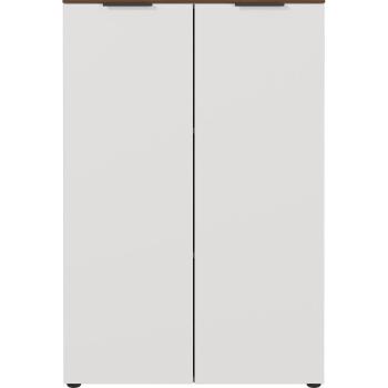 Szarobeżowa szafka w dekorze orzecha 81x120 cm Ancona – Germania