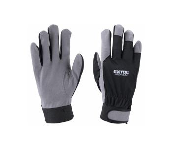 Extol Premium - Rękawice robocze rozmiar 10" szaro-czarne