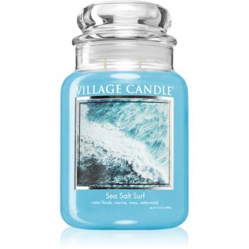 Village Candle Sea Salt Surf świeczka zapachowa (Glass Lid) 602 g