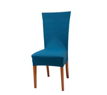 Pokrowiec na krzesło z oparciem - niebieski - Rozmiar 80 x 40 cm
