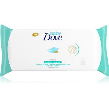 Dove Baby Sensitive Moisture nawilżane chusteczki oczyszczające bez alkoholu 50 szt.