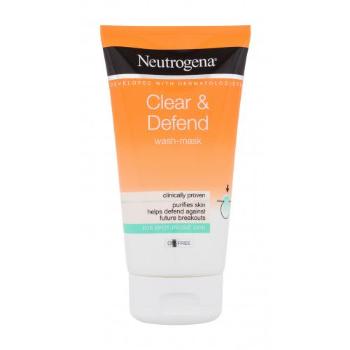 Neutrogena Clear & Defend Wash-Mask 150 ml maseczka do twarzy dla kobiet