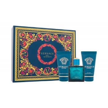 Versace Eros zestaw Edt 50ml + 50ml Shower gel + 50ml After shave balm dla mężczyzn