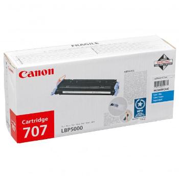 Canon originální toner CRG707, cyan, 2000str., 9423A004, Canon i-SENSYS LBP5000,5100,5101, O