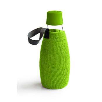Zielony pokrowiec na szklaną butelkę ReTap, 300 ml