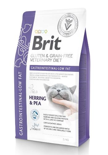 BRIT Veterinary Diets Cat Gastrointestinal 5 kg na zaburzenia ze strony układu pokarmowego kota