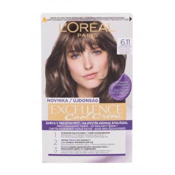 L'Oréal Paris Excellence Cool Creme 48 ml farba do włosów dla kobiet Uszkodzone pudełko 6,11 Ultra Ash Dark Blond