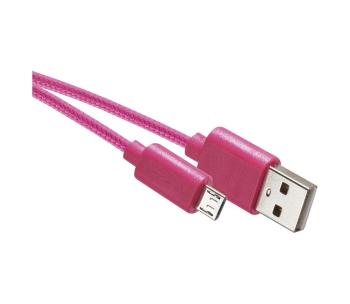 56/5000 Kabel USB Złącze USB 2.0 A / złącze micro USB B różowy