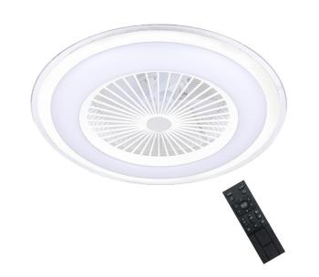 Brilagi - LED Oświetlenie ściemnialne z wentylatorem RONDA LED/48W/230V biały+pilot