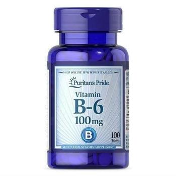 Puritan's Pride Vitamin B-6 100mg - 100tabs