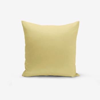Musztardowa poszewka na poduszkę Minimalist Cushion Covers Düz, 45x45 cm