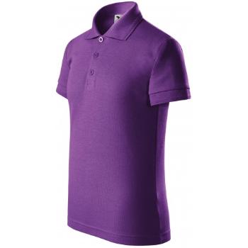 Koszulka polo dla dzieci, purpurowy, 122cm / 6lat