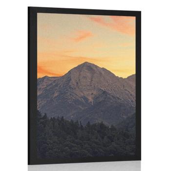 Plakat zachód słońca - 60x90 black