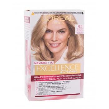L'Oréal Paris Excellence Creme Triple Protection 48 ml farba do włosów dla kobiet Uszkodzone pudełko 9,1 Natural Light Ash Blonde