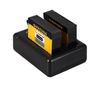 PATONA - Ładowarka Dual GoPro Hero 4 USB + 2x baterie Aku 1160mAh