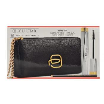 Collistar Art Design zestaw 12ml Mascara Art Design + 1,5g Kajal Pencil + Bag dla kobiet Black