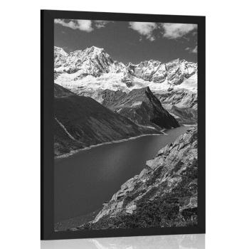 Plakat Park Narodowy Patagonia w Argentynie w czerni i bieli - 20x30 black