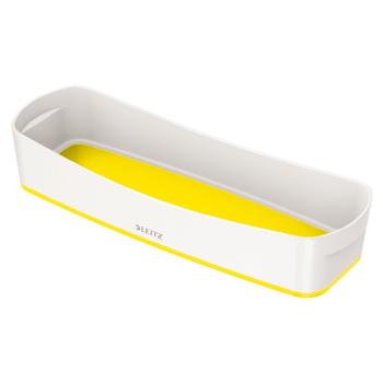 Biało-żółty stołowy podłużny organizer MyBox – Leitz