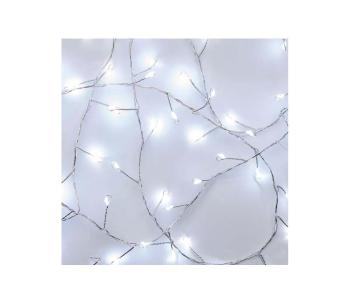 LED Łańcuch świąteczny 100xLED/3xAA 2,7 m zimna biel