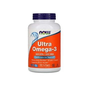 NOW Ultra Omega 3 - 500 EPA / 250 DHA - 180softgels